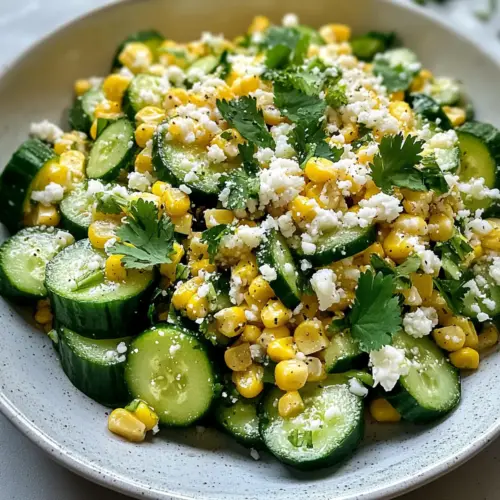 Street Corn Cucumber Salad