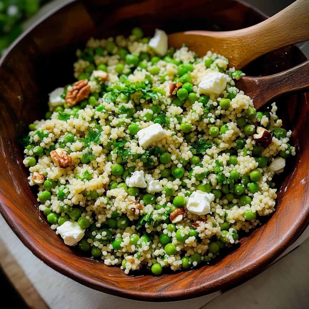 Fresh and Flavorful Spring Pea Feta Couscous Salad Delight 3 cc14ee0c 2dfe 496e b57d