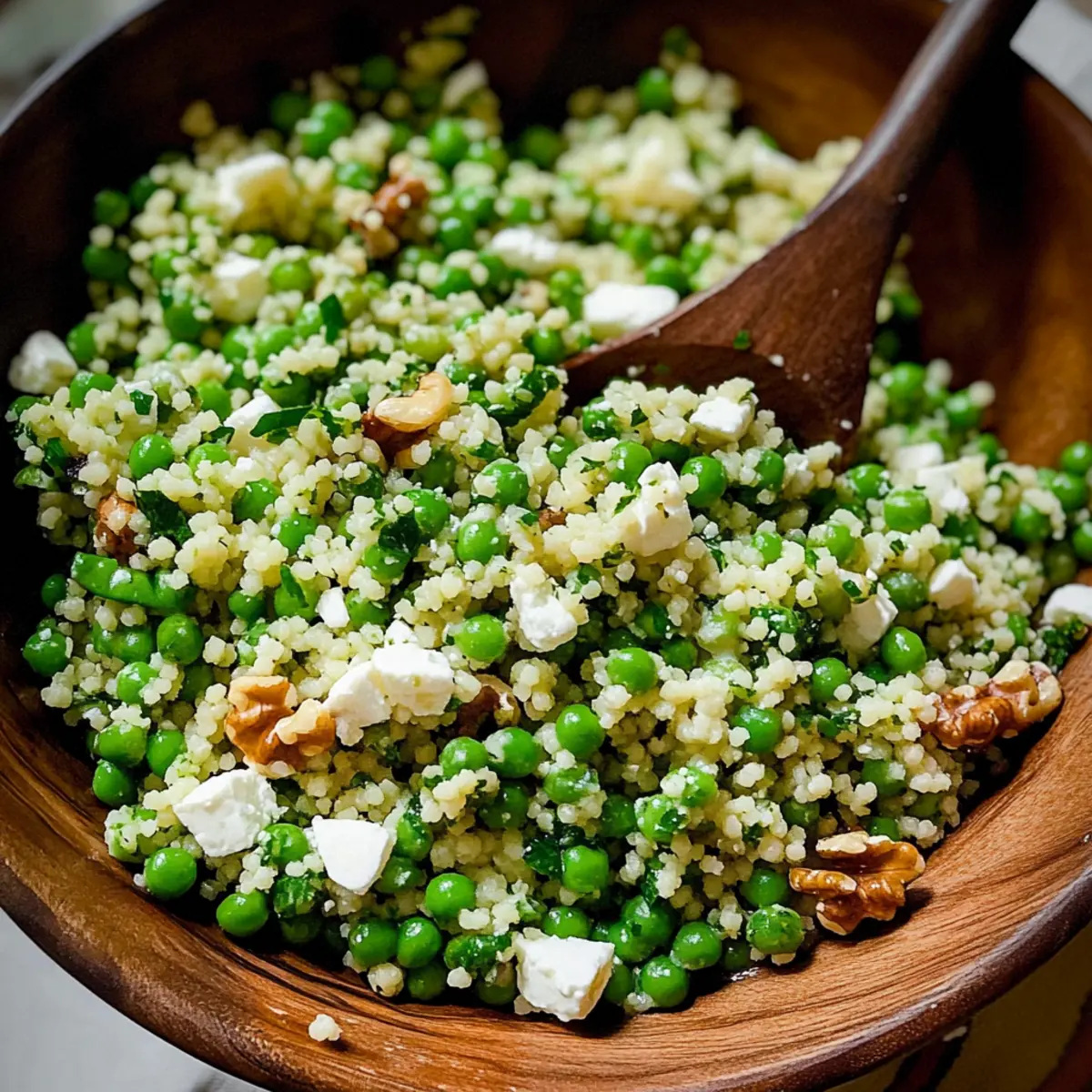 Fresh and Flavorful Spring Pea Feta Couscous Salad Delight 4 Spring Pea Feta Couscous Salad