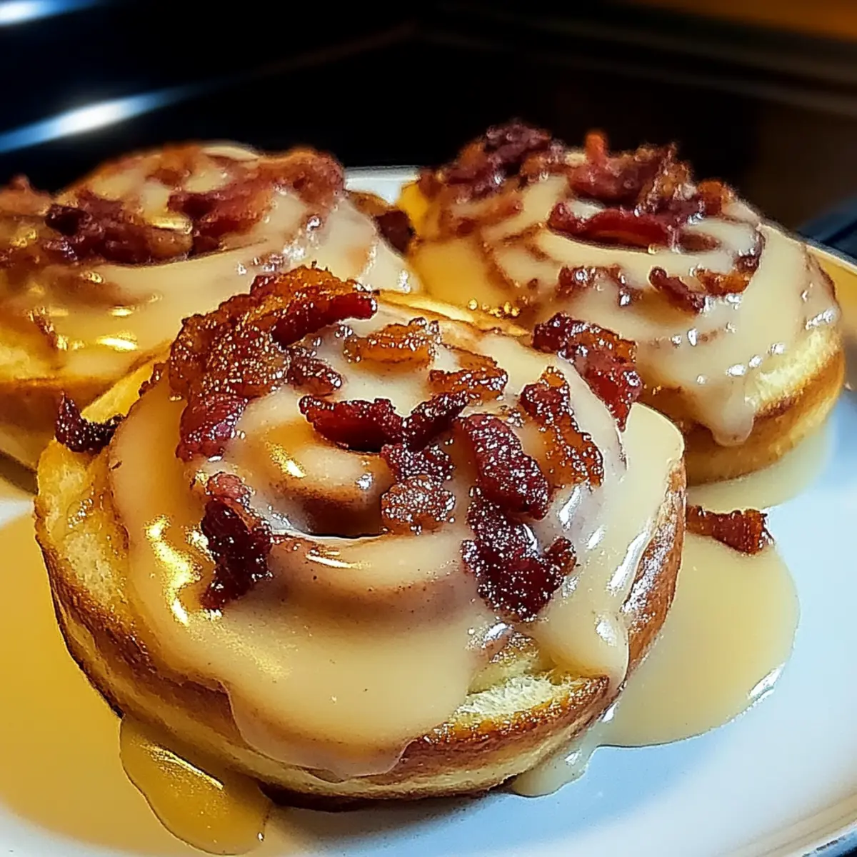 Maple Bacon Cinnamon Rolls