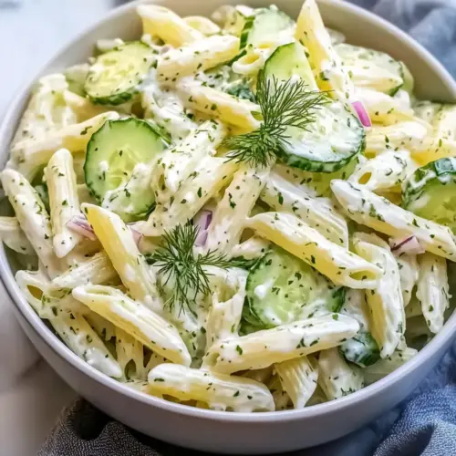 Healthy Cucumber Pasta Salad