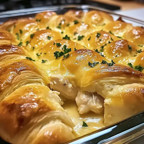 Cheesy Chicken Crescent Bake
