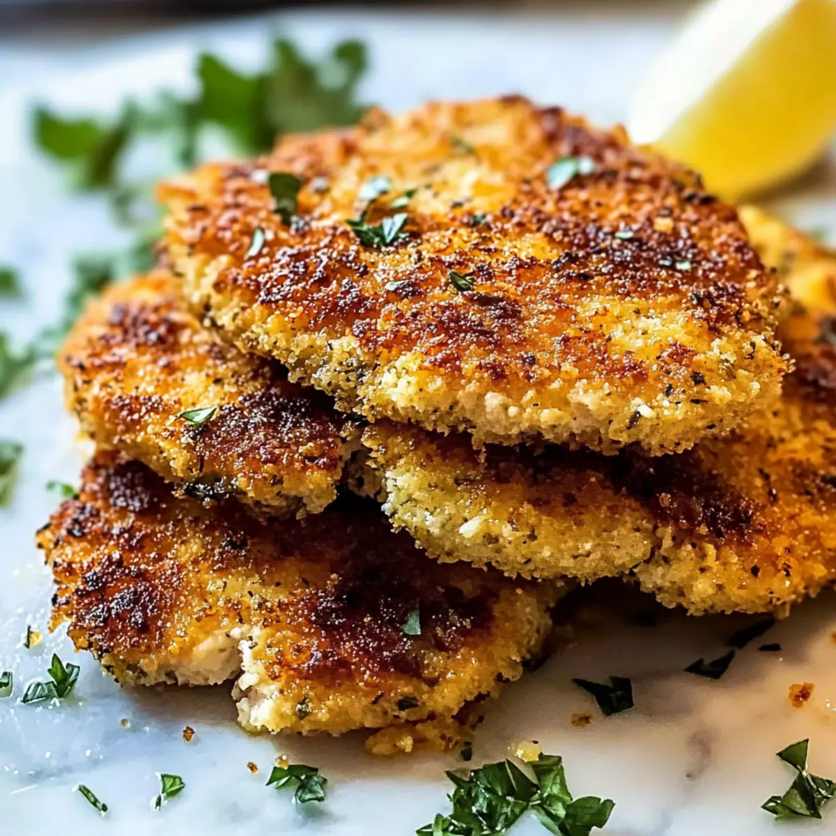 Crispy Italian Breaded Chicken Cutlets