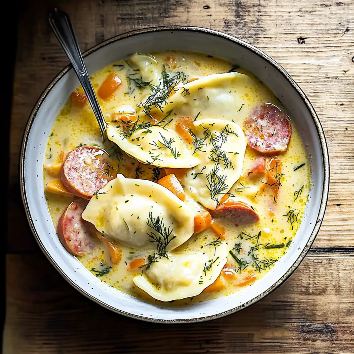 Pierogi Dill Soup