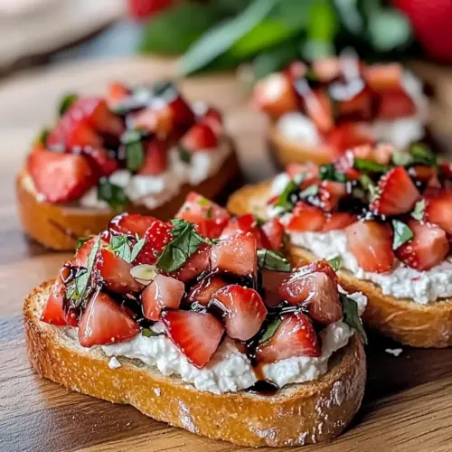 Strawberry Ricotta Bruschetta