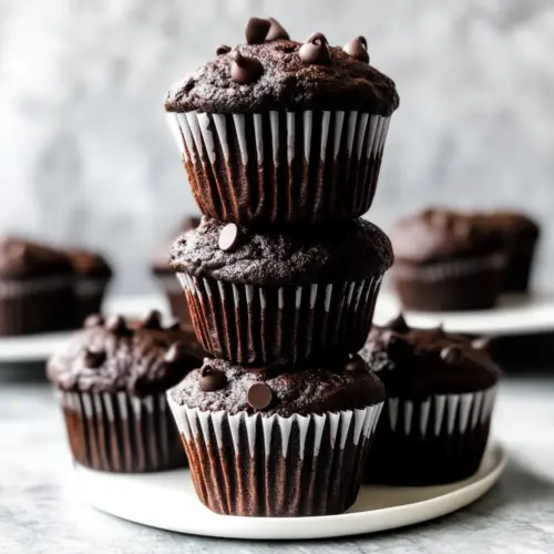 Double Chocolate Banana Muffins
