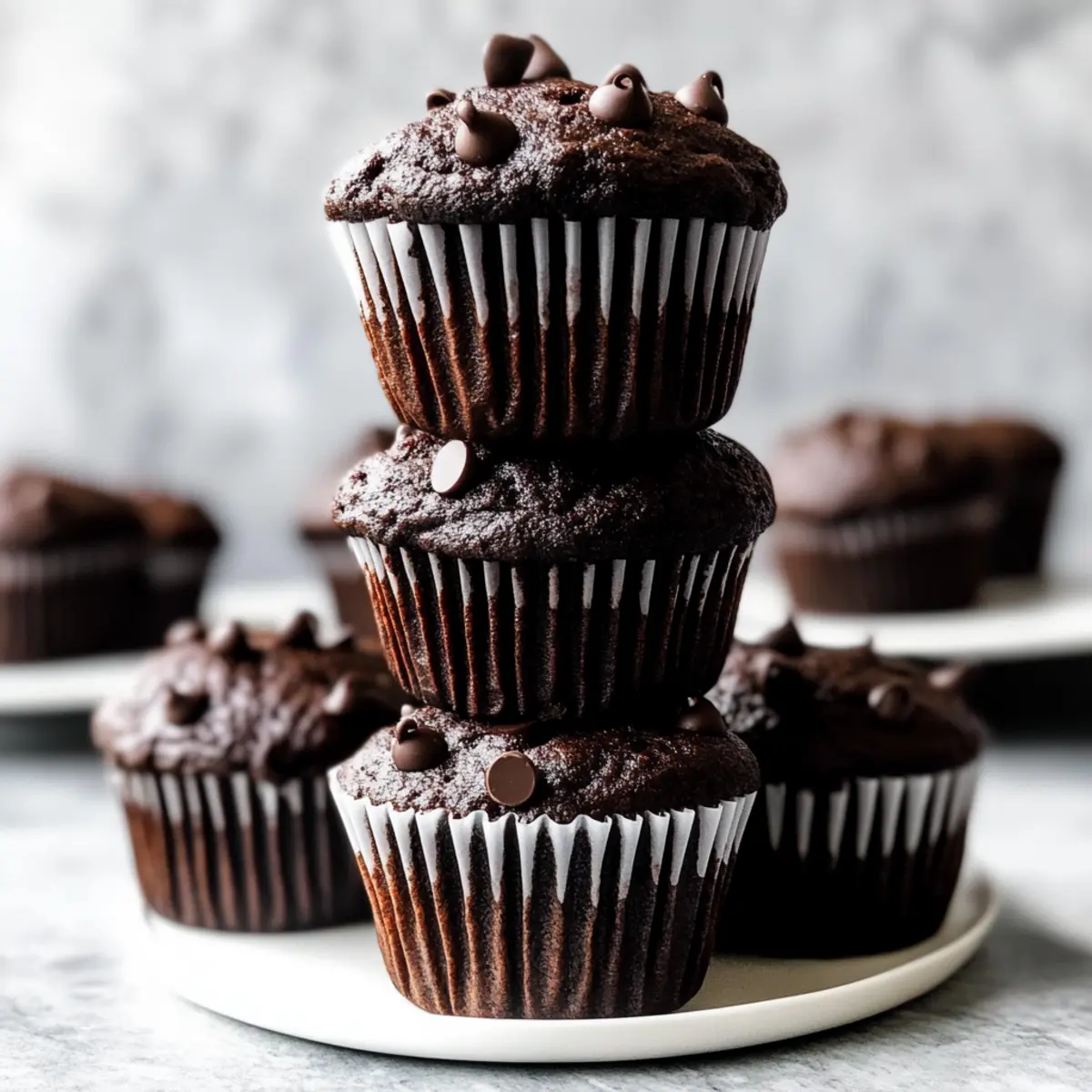 Double Chocolate Banana Muffins
