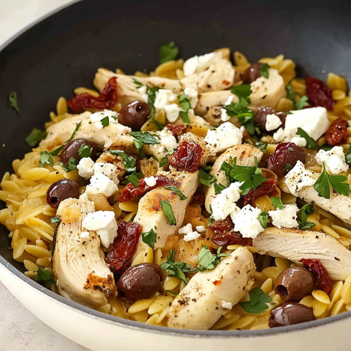 Easy Mediterranean Chicken and Orzo Skillet: Flavor in 30 Minutes 2 unnamed file 10