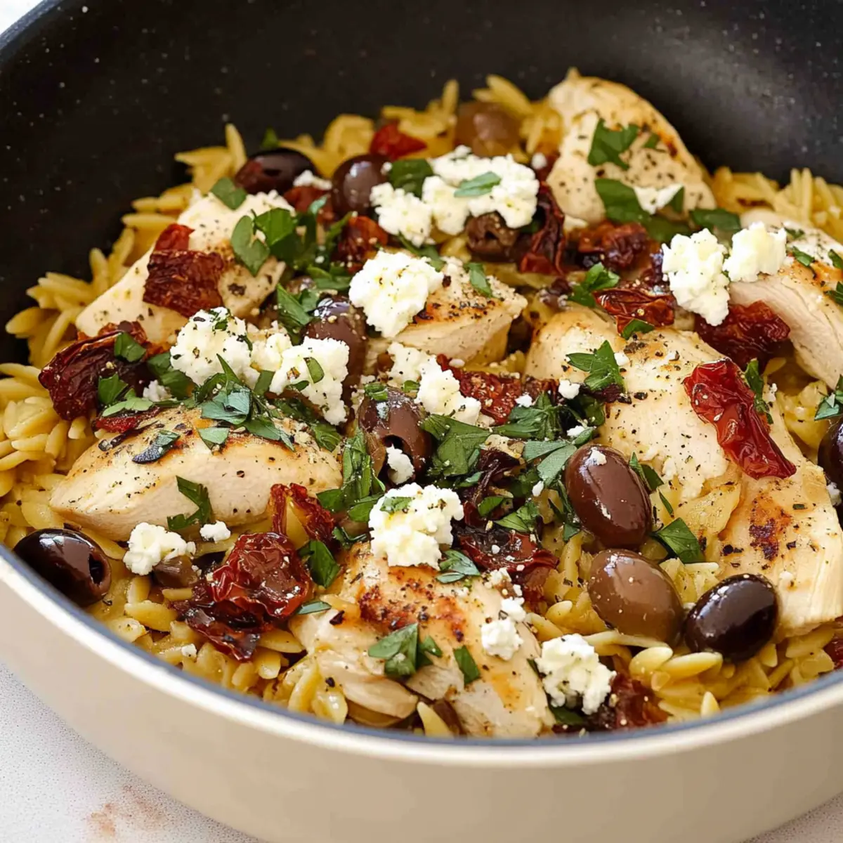 Easy Mediterranean Chicken and Orzo Skillet: Flavor in 30 Minutes 3 unnamed file 11