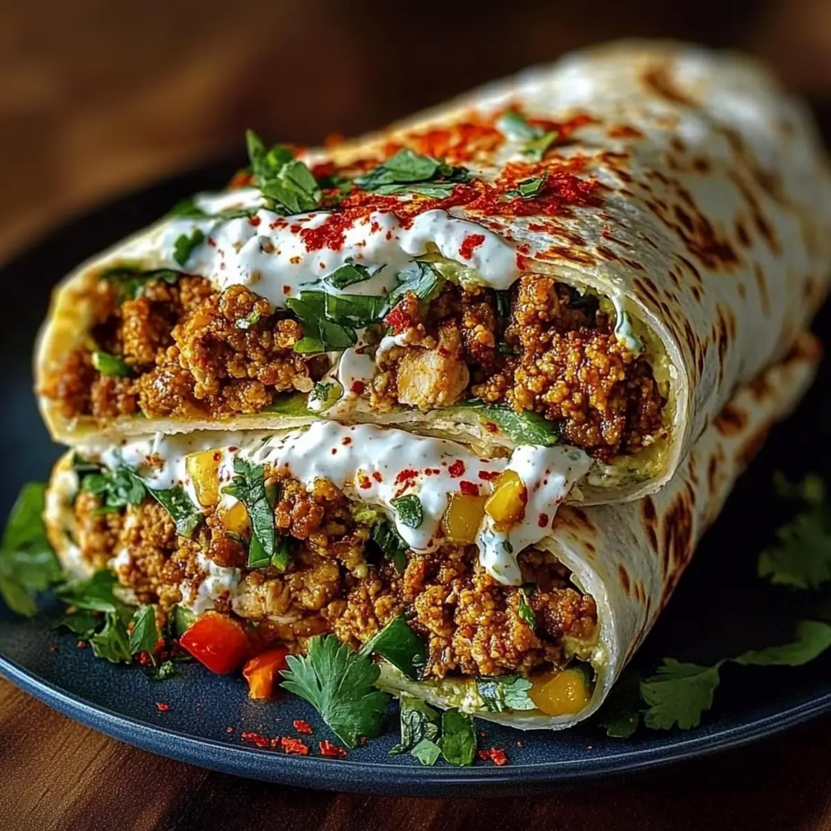 Mediterranean Ground Chicken Wrap with Hot Honey Feta Cream Bliss 1 unnamed file 129