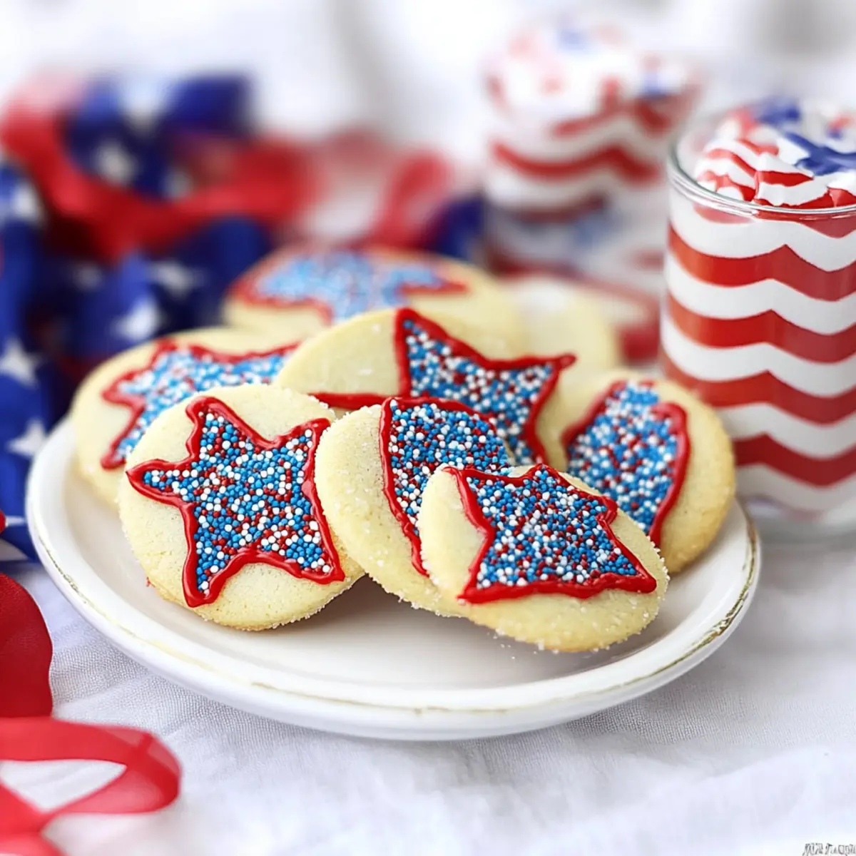 Celebrate with Stars and Stripes Sugar Cookies for the 4th of July 4 Stars and Stripes Sugar Cookies for the 4th of July