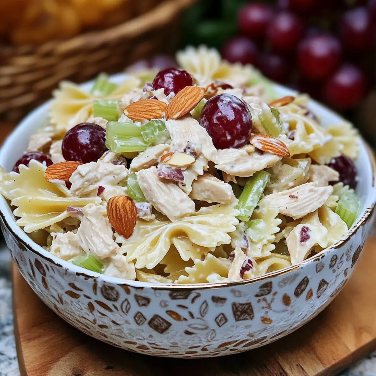 Waldorf Chicken Pasta Salad