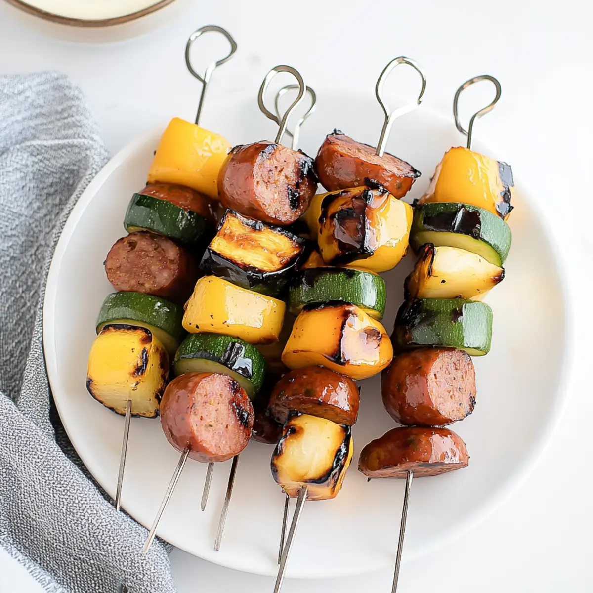 Grilled Sausage Kabobs with Honey Mustard Glaze for Summer Fun 2 unnamed file 174