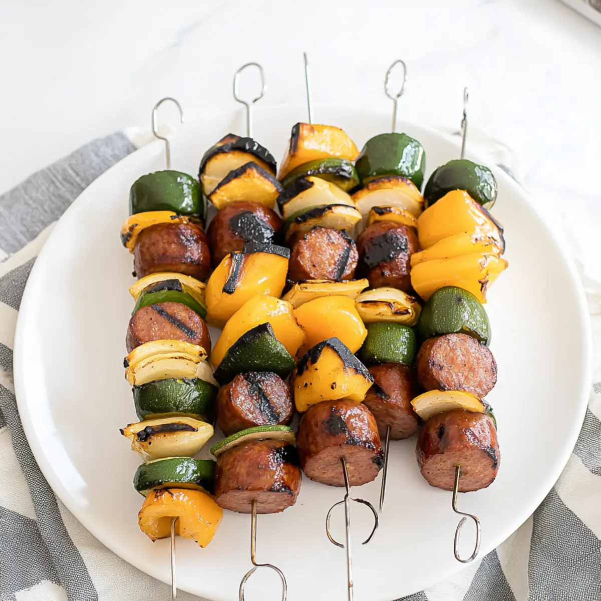 Grilled Sausage Kabobs with Honey Mustard Glaze for Summer Fun 3 unnamed file 175