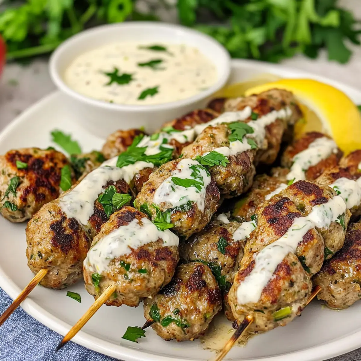 Mouthwatering Pork Kofta Kebabs with Tahini Sauce Delight 1 unnamed file 177