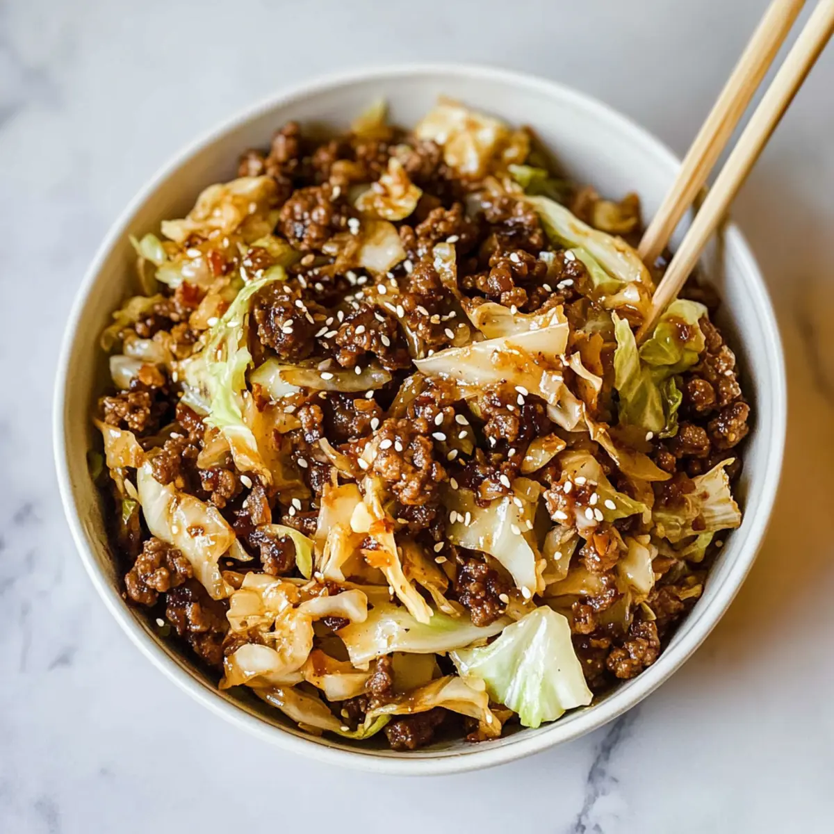 Healthy Ground Beef & Cabbage Stir-Fry in 20 Minutes! 4 Healthy Ground Beef & Cabbage