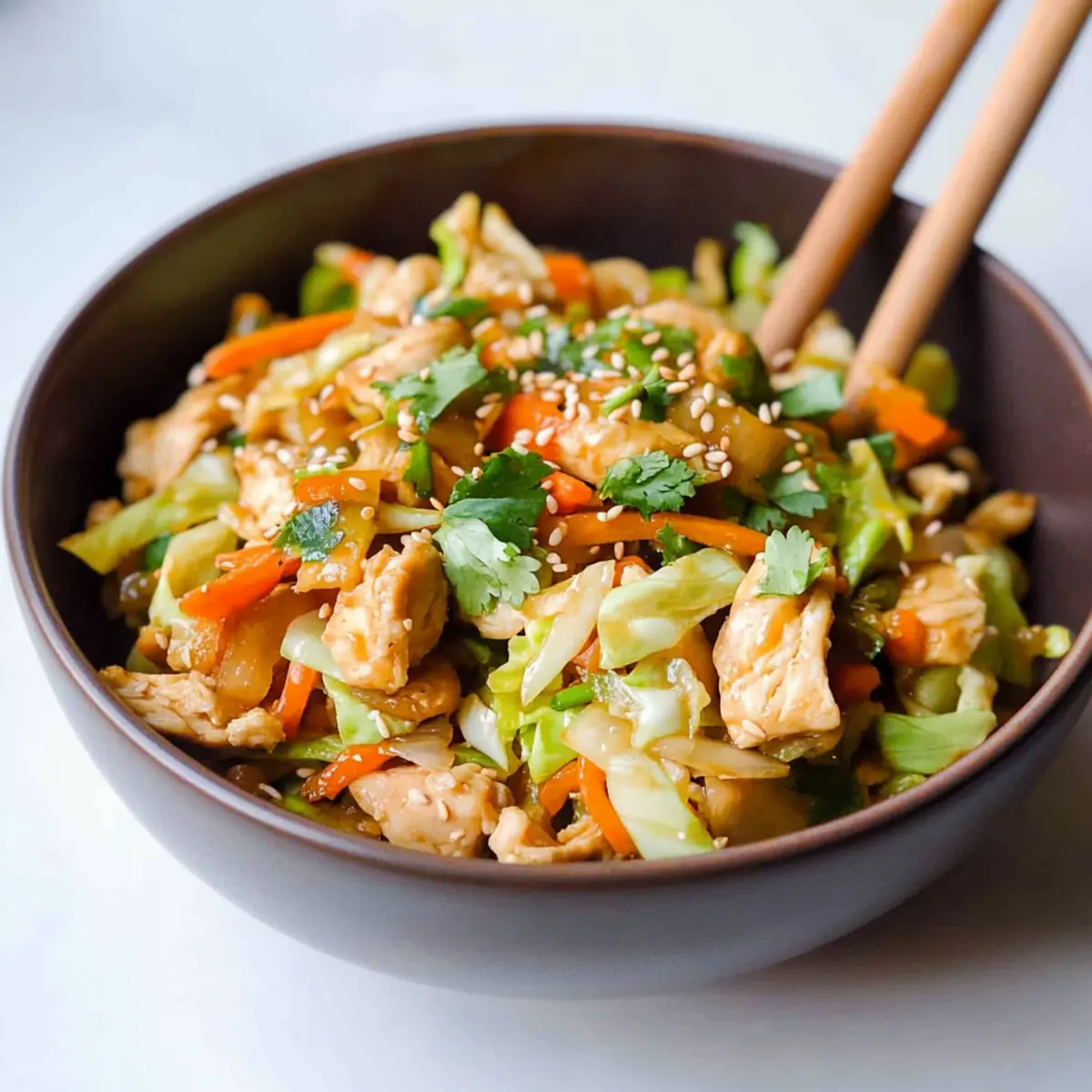 Healthy Egg Roll in a Bowl with Chicken: A Quick, Guilt-Free Meal 4 Healthy Egg Roll In A Bowl With Chicken