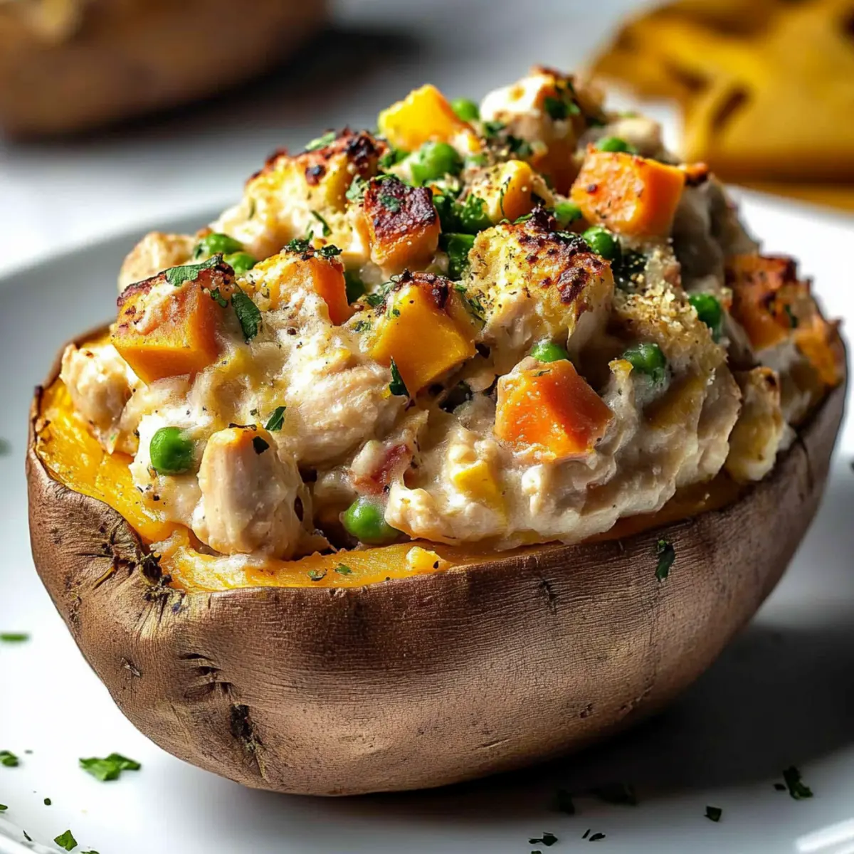 Savory Chicken Pot Pie Stuffed Sweet Potatoes to Warm Your Heart 2 unnamed file 238
