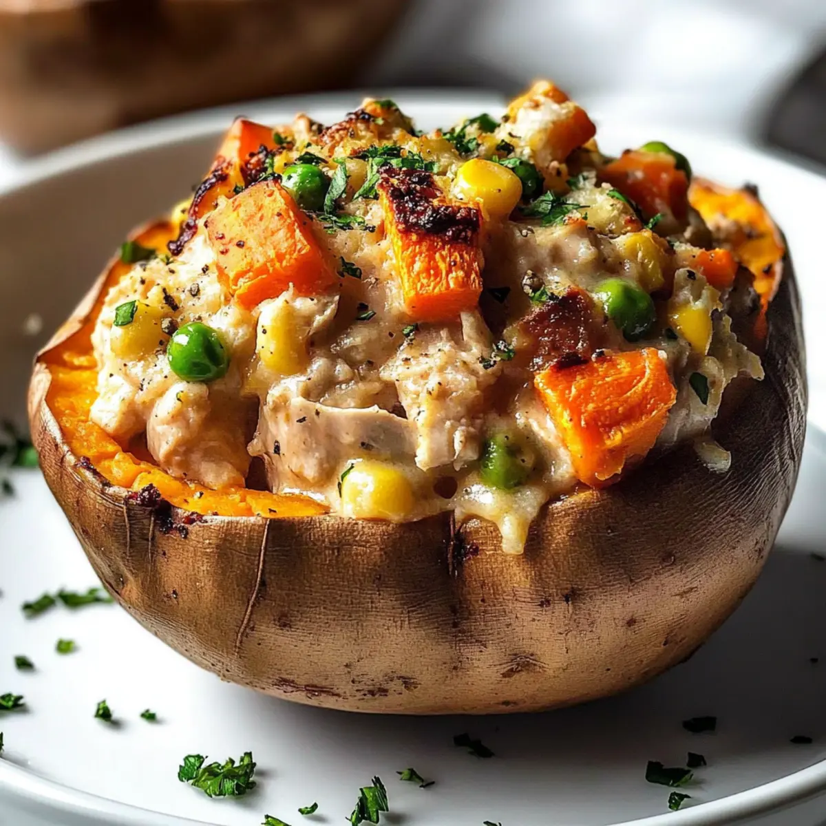 Savory Chicken Pot Pie Stuffed Sweet Potatoes to Warm Your Heart 3 unnamed file 239