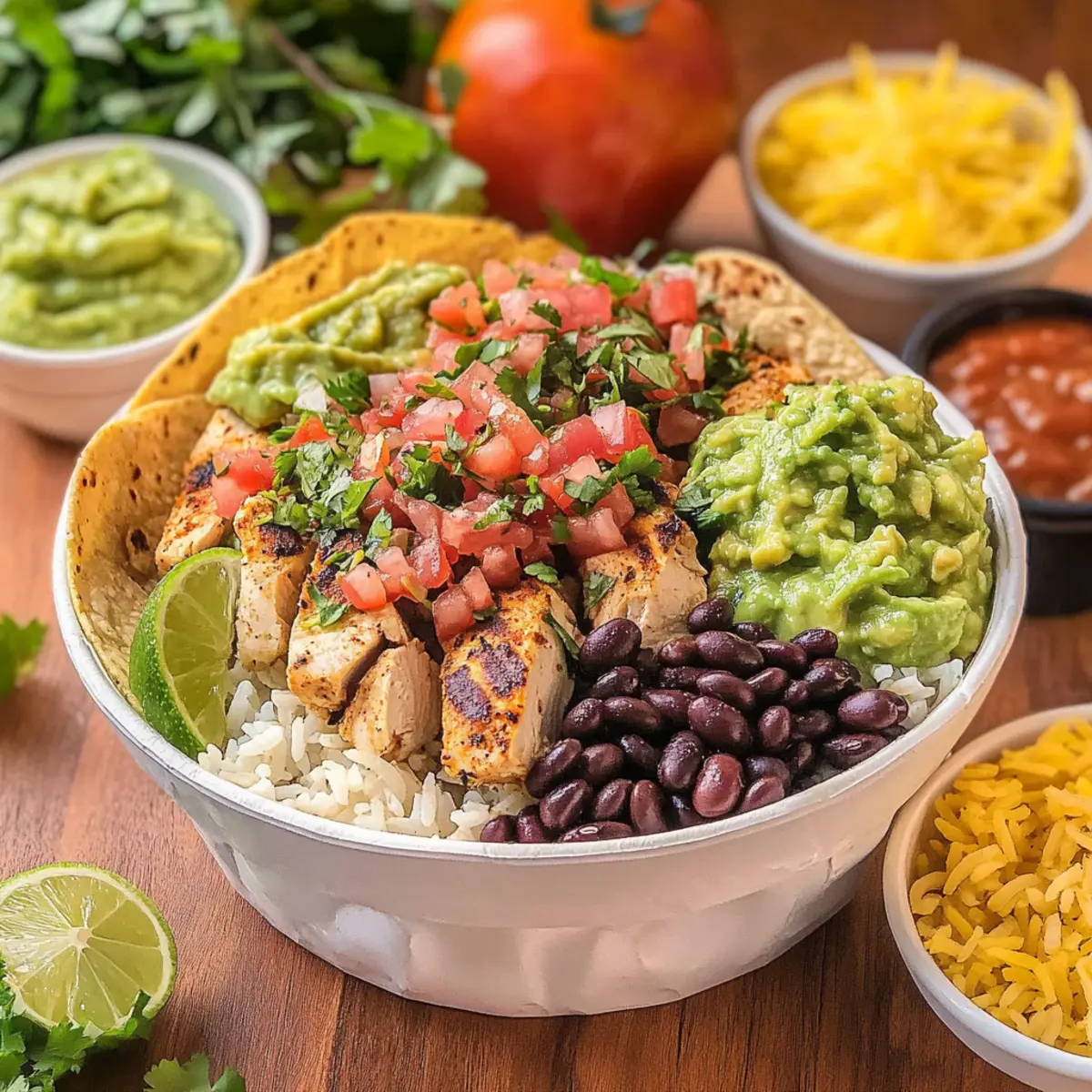 Delicious Chipotle Chicken Burrito Bowl in Just 30 Minutes 4 Chipotle Chicken Burrito Bowl