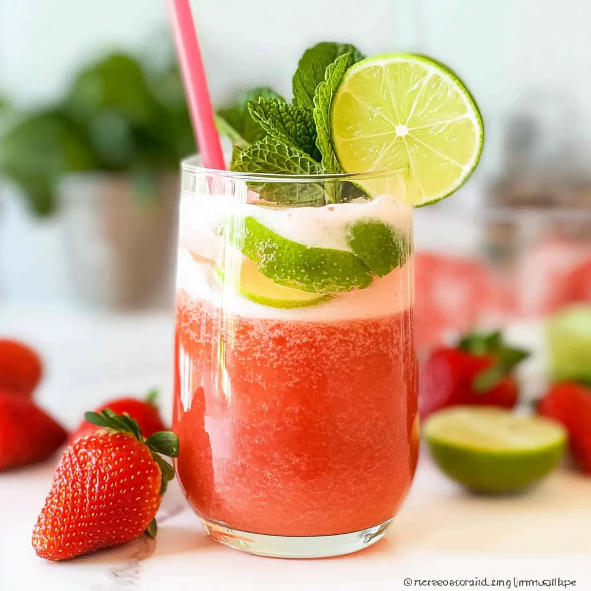 Strawberry Lime Water