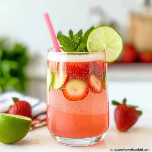 Strawberry Lime Water