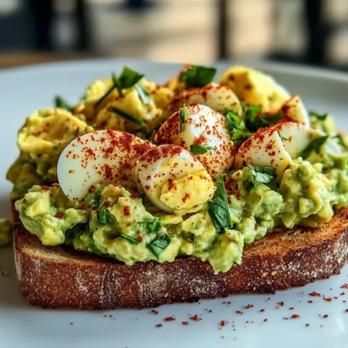 Avocado Egg Salad Toast with Paprika: A Flavorful Twist 2 Avocado Egg Salad Toast with Paprika