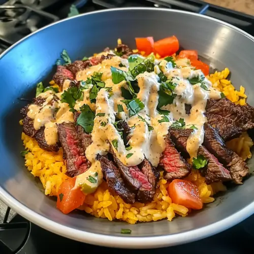 Steak Queso Rice