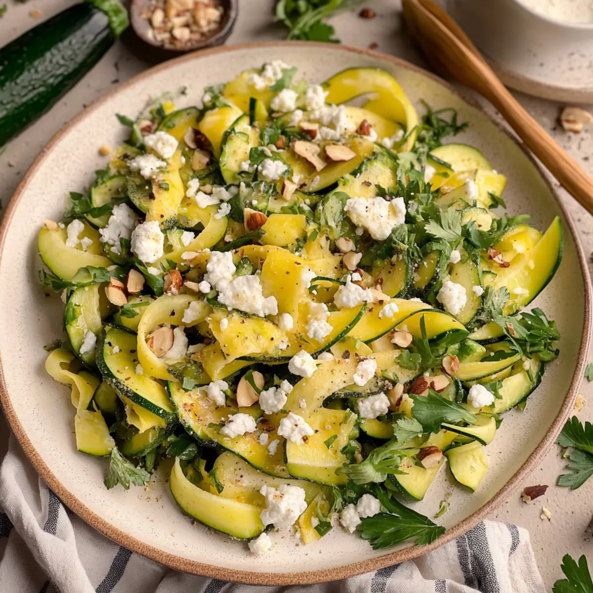 Zucchini Ribbon Salad