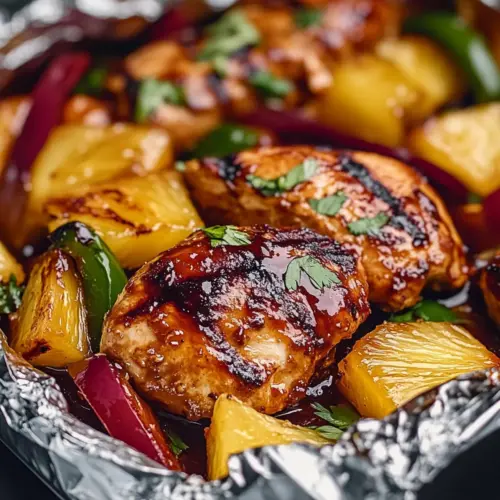 Pineapple BBQ Chicken Foil Packs for a Flavorful Summer Feast 2 Pineapple BBQ Chicken Foil Packs