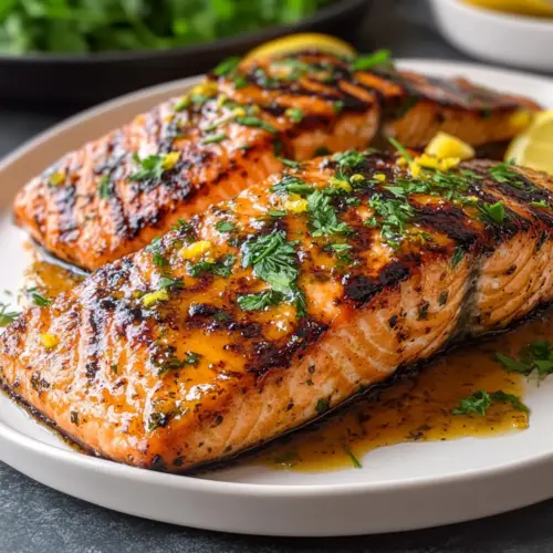 Zesty Grilled Honey Mustard Salmon