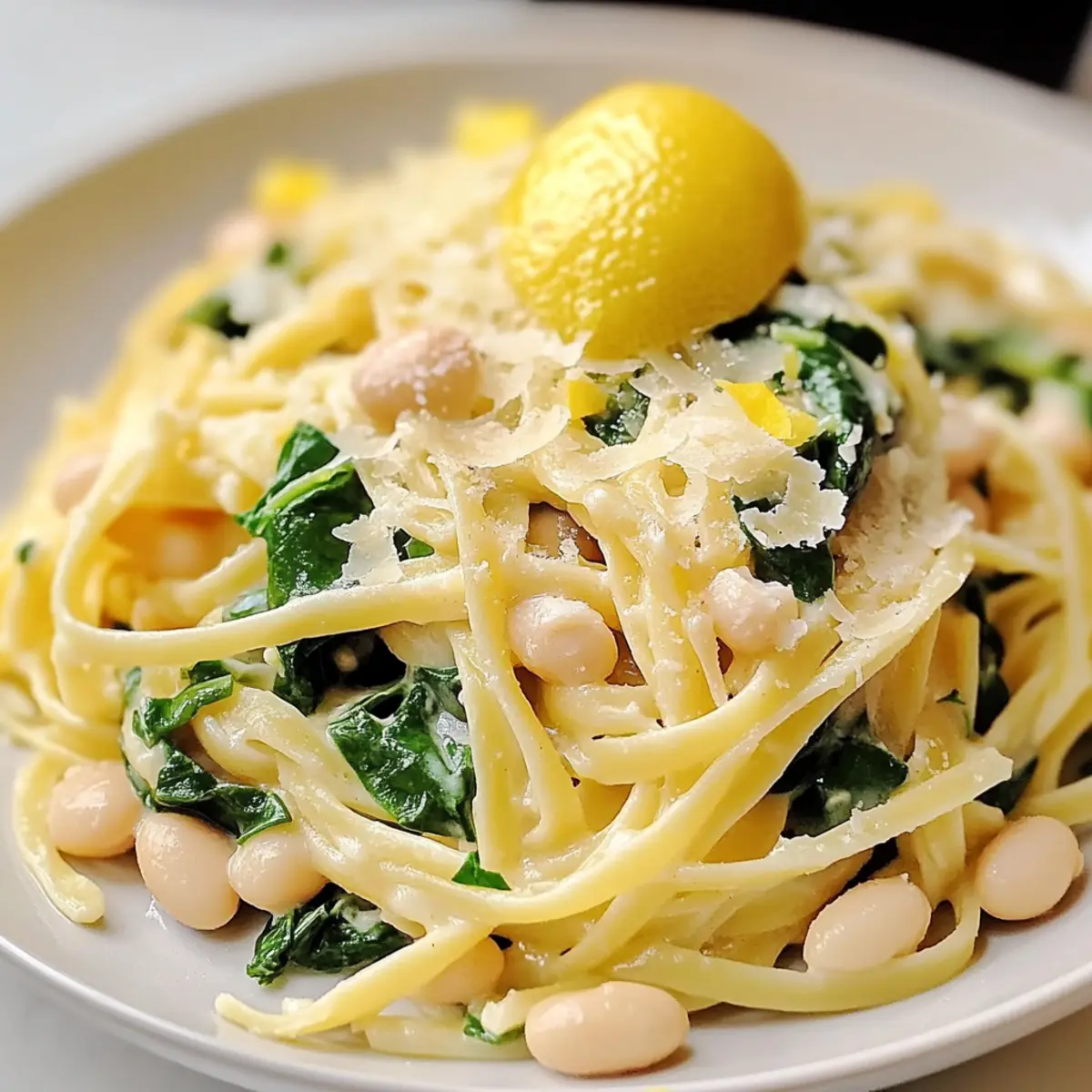 Healthy & Delicious Zesty Lemon & White Bean Pasta