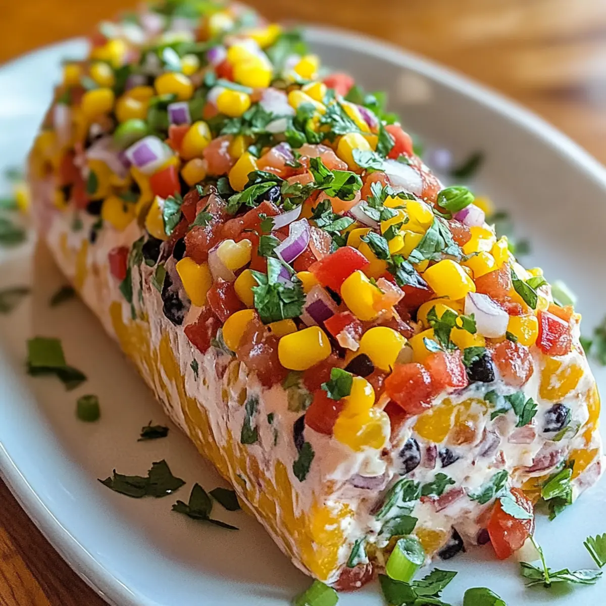 Fiesta Cowboy Caviar Cheese Log