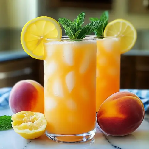Sweet & Tart Peach Lemonade for a Refreshing Summer Sip 13 Sweet & Tart Peach Lemonade