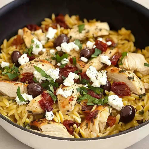 Easy Mediterranean Chicken and Orzo Skillet: Flavor in 30 Minutes 3 Easy Mediterranean Chicken and Orzo Skillet
