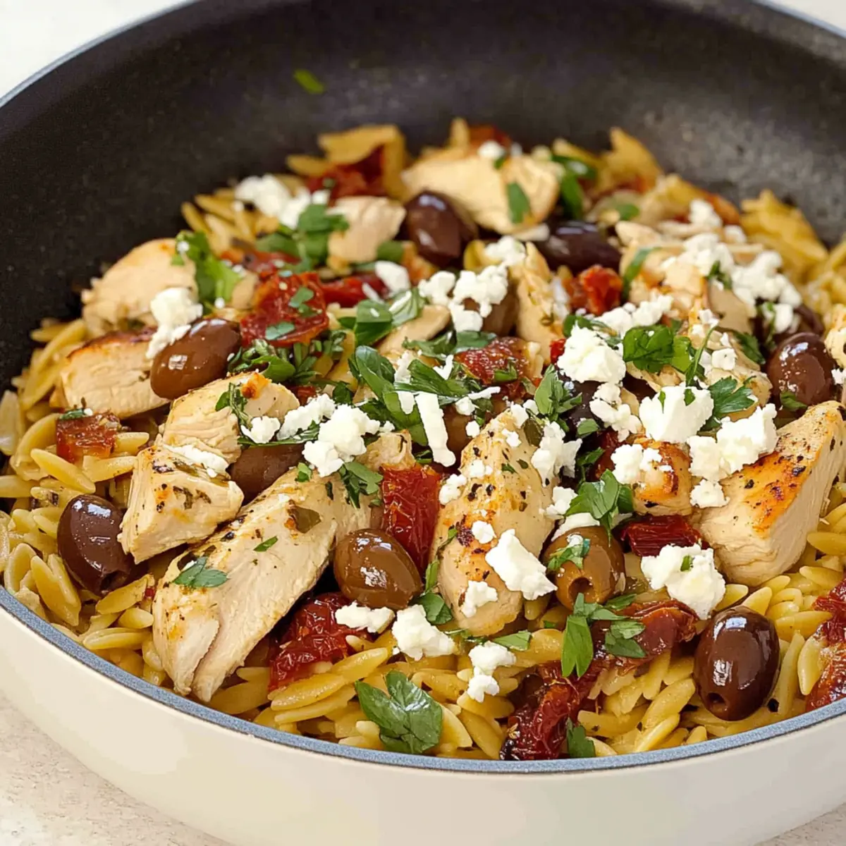 Easy Mediterranean Chicken and Orzo Skillet: Flavor in 30 Minutes 1 unnamed file 9
