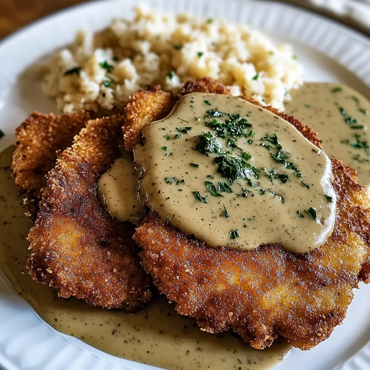 Crispy Easy Pork Schnitzel with Creamy Dijon Gravy Delight 1 unnamed file 93