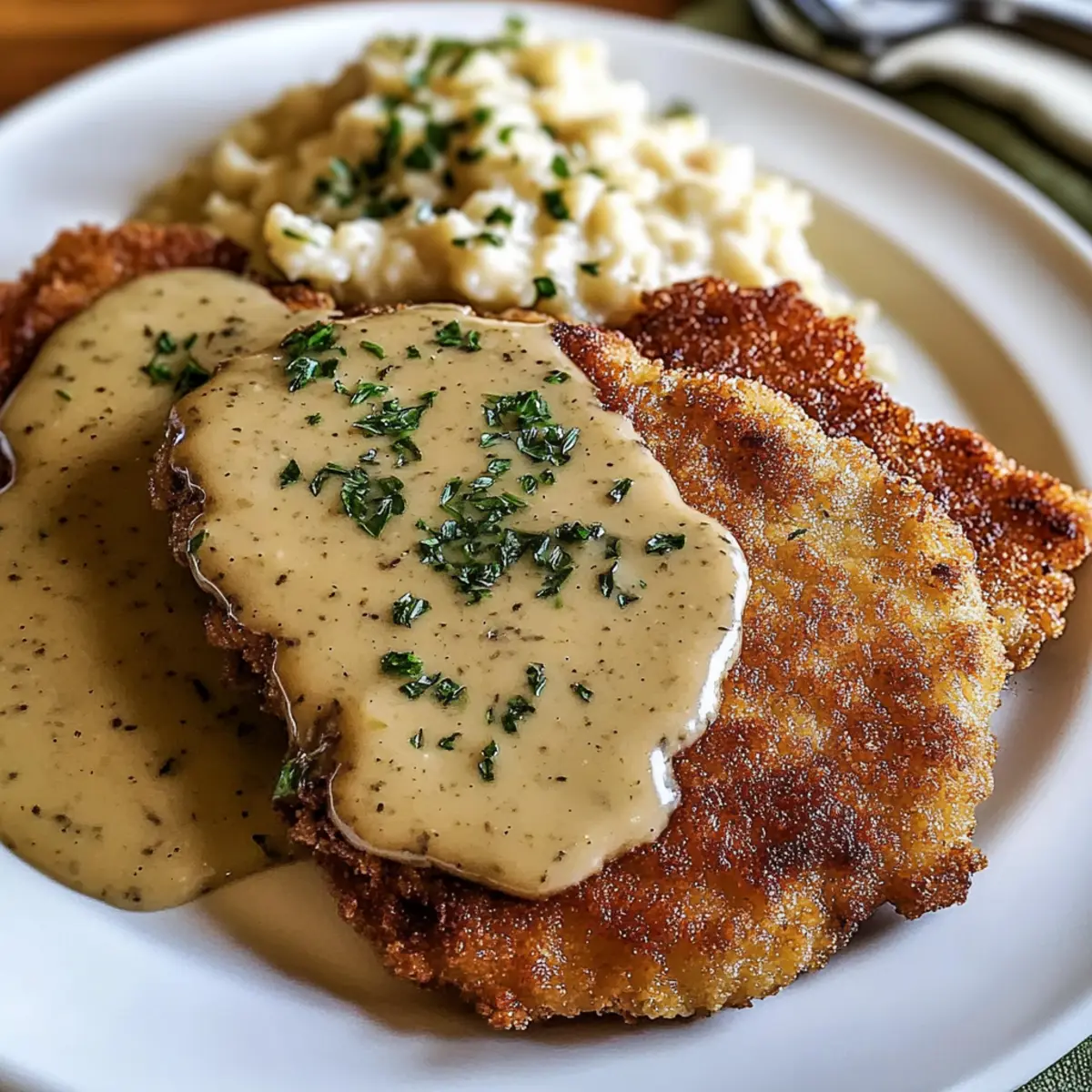 Crispy Easy Pork Schnitzel with Creamy Dijon Gravy Delight 3 unnamed file 94