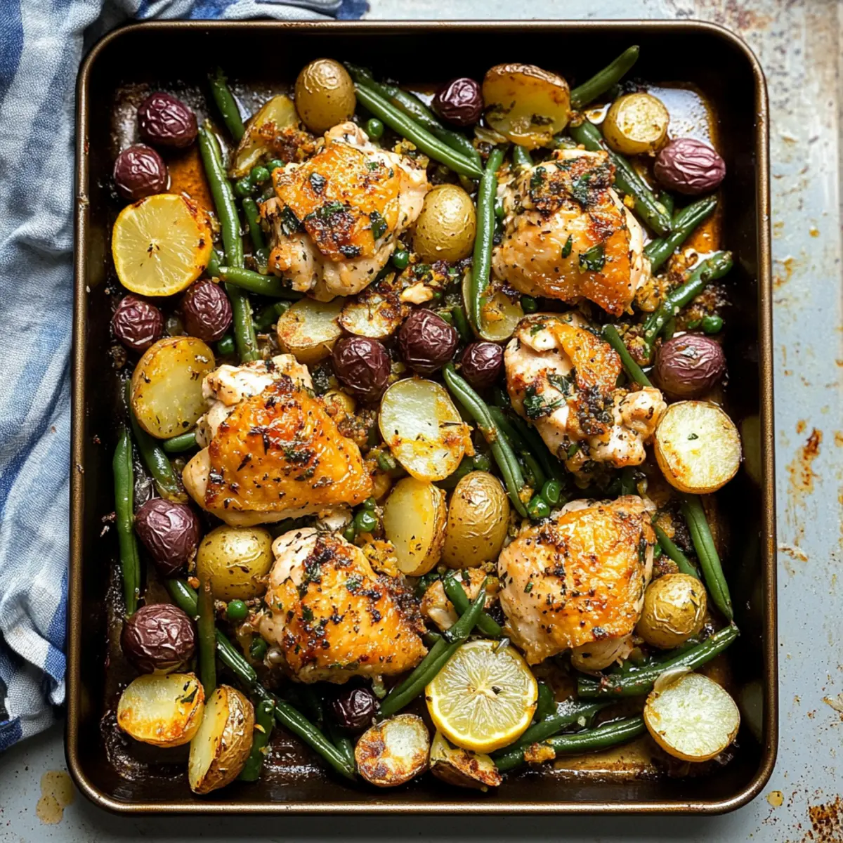Mediterranean Lemon Chicken with Potatoes & Green Beans Bliss 4 Mediterranean Lemon Chicken with Potatoes & Green Beans