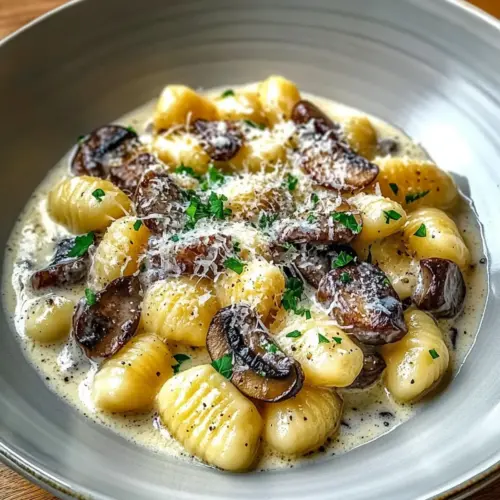Cozy Mushroom Gnocchi with Parmesan Cream Sauce Bliss 7 Mushroom Gnocchi with Parmesan Cream Sauce