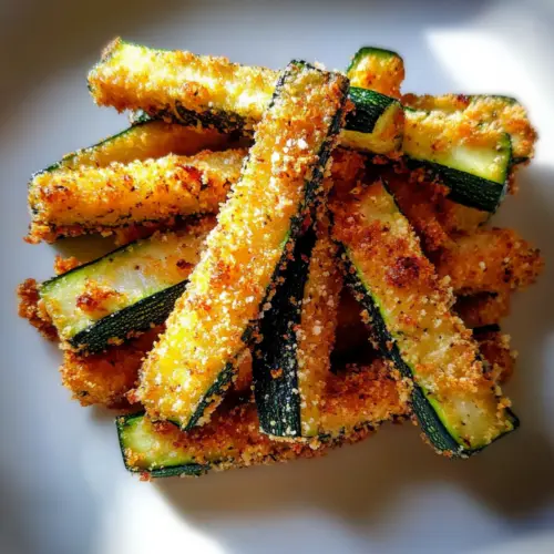 Crispy Zucchini Fries with Parmesan Cheese - Guilt-Free Crunch! 3 Crispy Zucchini Fries with Parmesan Cheese