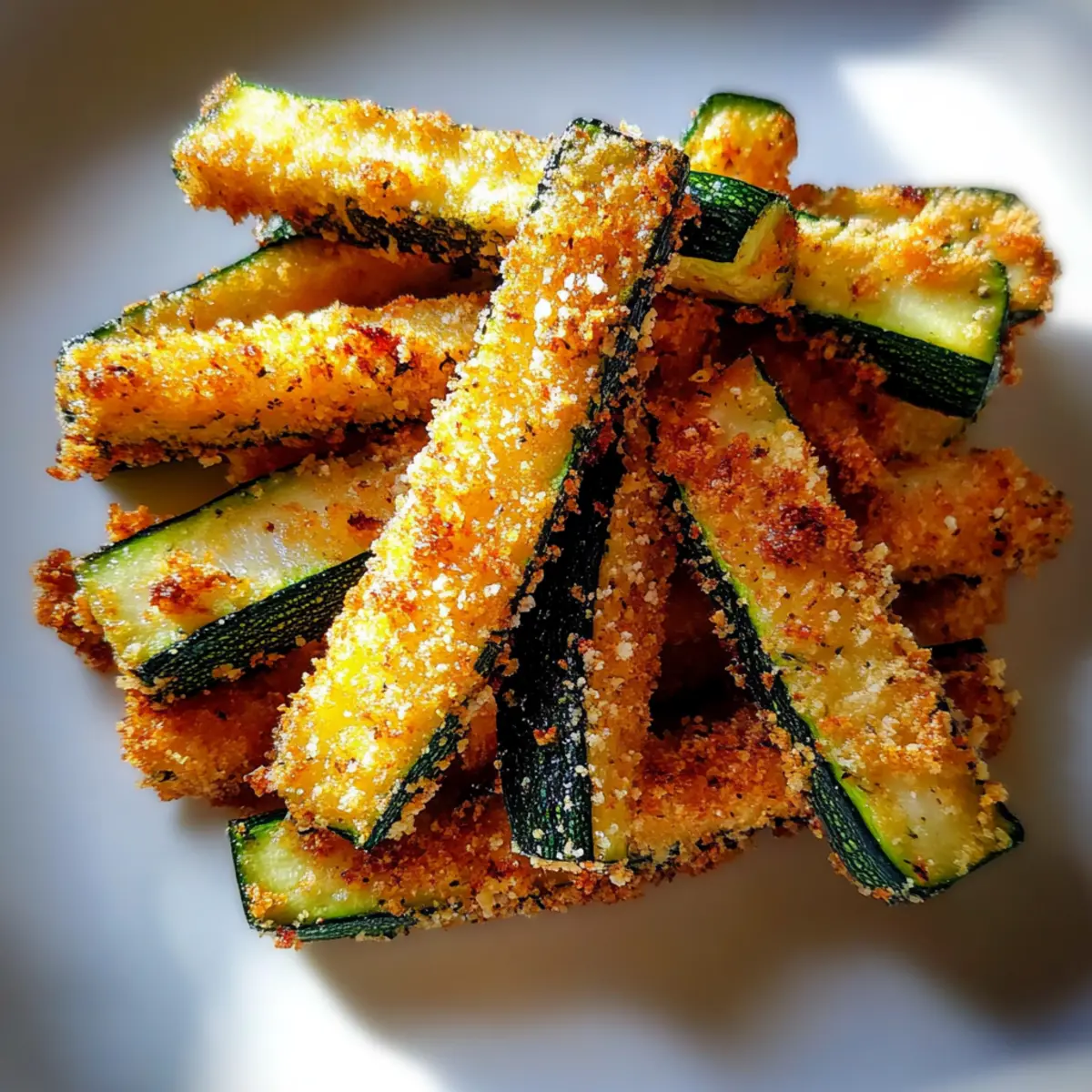 Crispy Zucchini Fries with Parmesan Cheese - Guilt-Free Crunch! 4 Crispy Zucchini Fries with Parmesan Cheese