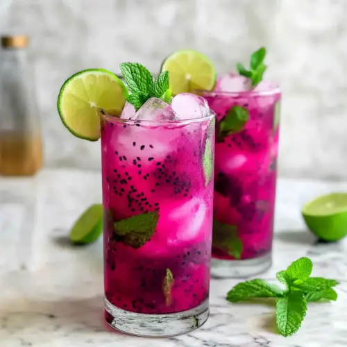 Refreshing Dragon Fruit Mojito Mocktail for an Invigorating Twist 4 Refreshing Dragon Fruit Mojito Mocktail