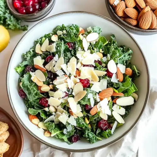 Crunchy Kale Salad with Almonds, Cranberries, and Parmesan Bliss 3 Crunchy Kale Salad with Almonds, Cranberries, and Parmesan
