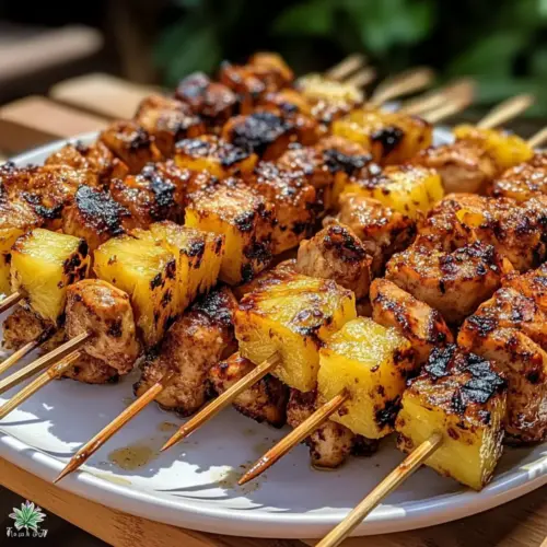 Grilled Pineapple Chicken Skewers: A Tropical BBQ Treat 12 Grilled Pineapple Chicken Skewers