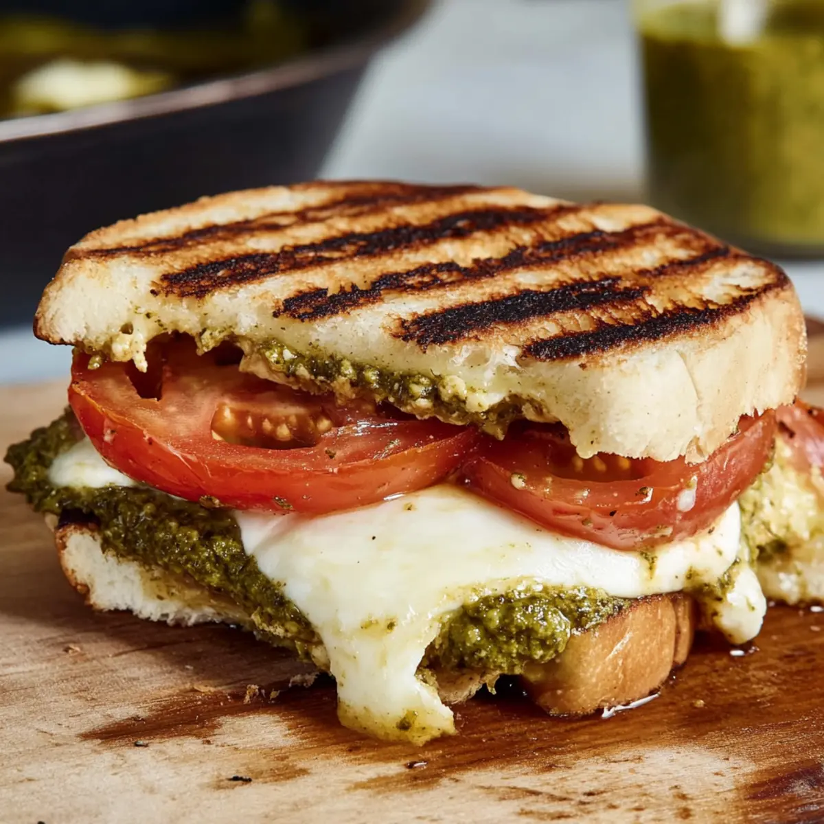 Irresistible Caprese Panini: A Warm Italian Delight 4 Caprese Panini