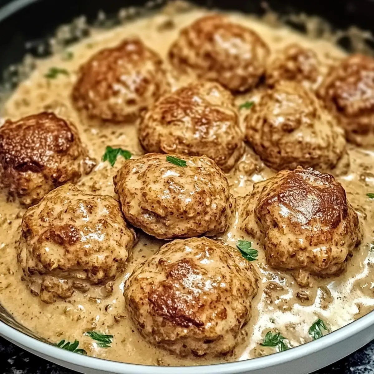 Creamy Mushroom Chicken Meatballs for Cozy Comfort Meals 4 Creamy Mushroom Chicken Meatballs