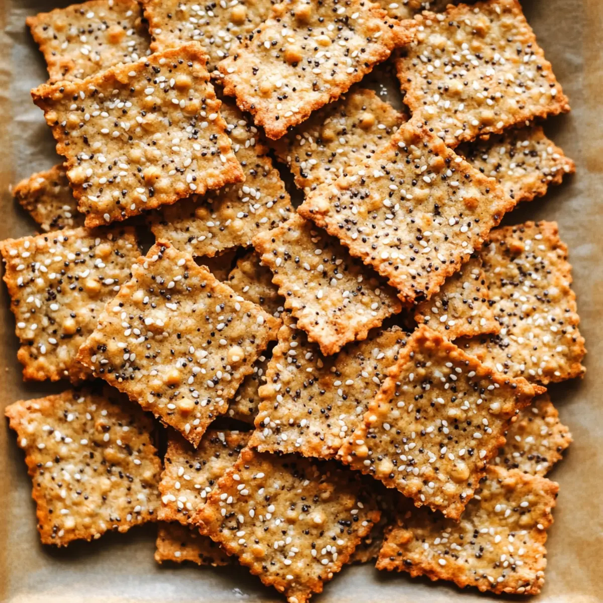 Crispy Chickpea Seed Crackers