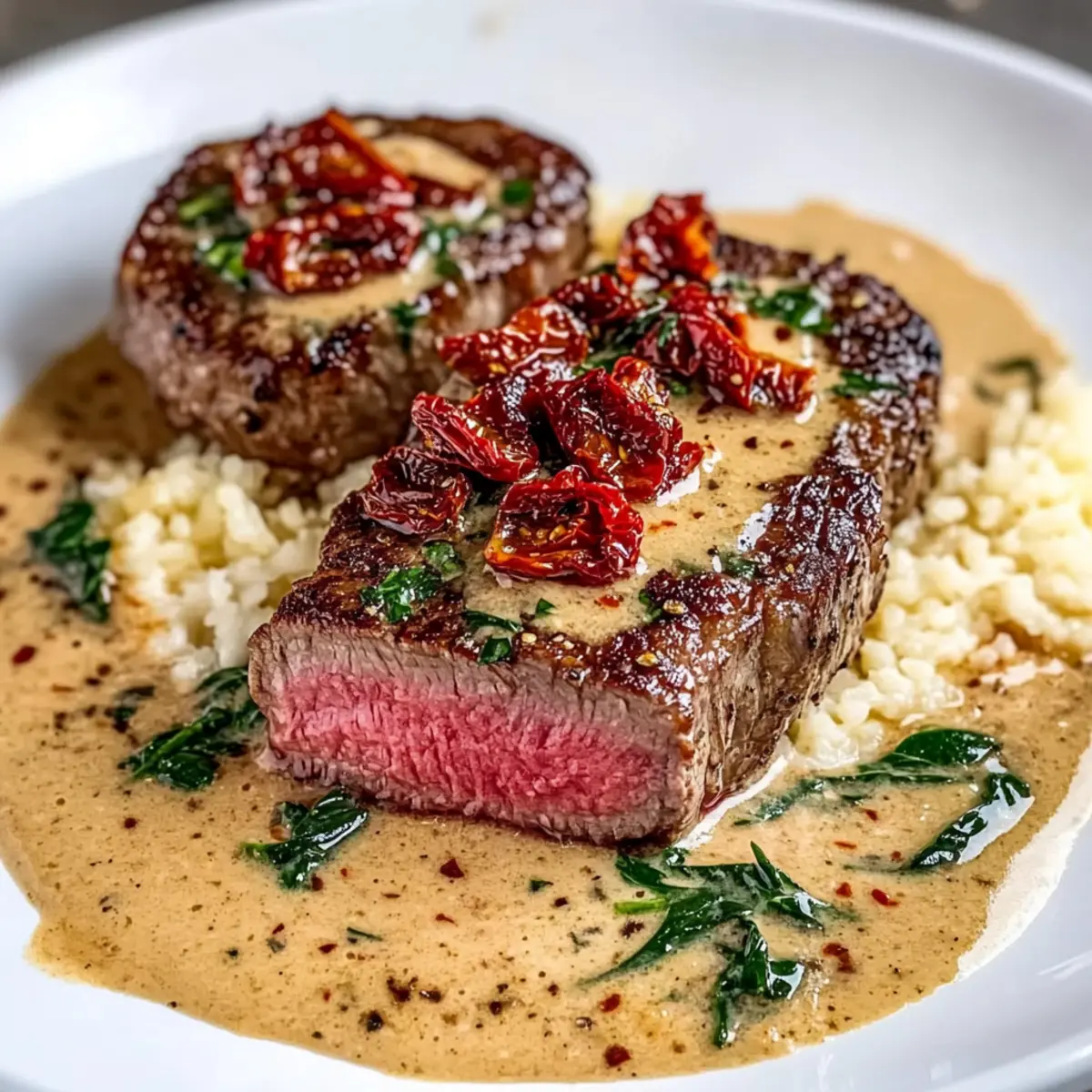 Pan-Seared Steak in Tuscan Cream Sauce for Cozy Nights 4 Pan-seared steak in Tuscan cream sauce