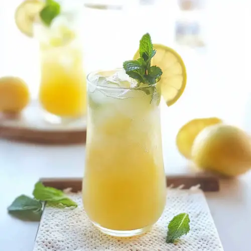 Apple Lemon Mint Fruit Cooler